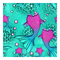 mermaid tail seamless pattern | Teevron