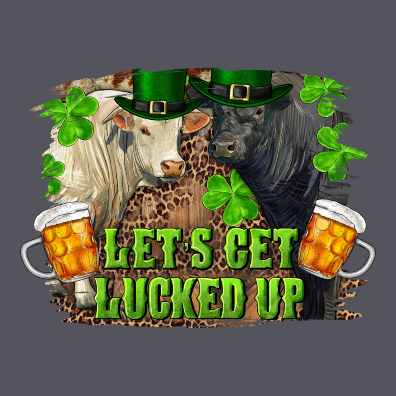 Let's Get Lucked Up Charolais And Black Angus Bull Vintage Hoodie by RanaPortraitStore | Teevron