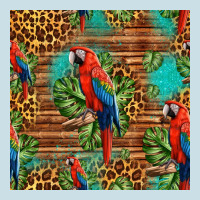 Macaw Parrot Seamless Pattern Ladies Tee | Teevron