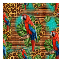 macaw parrot seamless pattern | Teevron