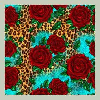 Leopard Roses Seamless Pattern Ladies Tee | Teevron