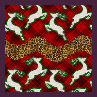 Christmas Deer And Plaid Seamless Pattern Premium Tee | Teevron