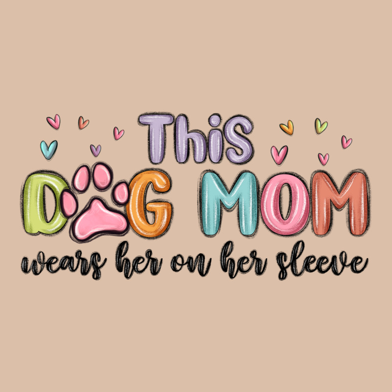 This Dog Mom Wears Her Heart On Her Sleeve Urban Heavy Tee by MaliasSmallBusiness | Teevron