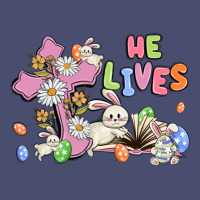 He Lives With Bunnys And Eggs Vintage Tee | Teevron