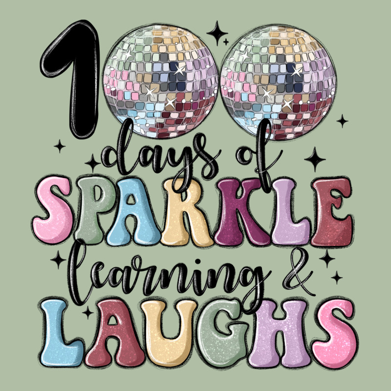 100 Days Of Sparkle Learning And Laugh Faux Sequin Urban Heavy Tee by MaliasSmallBusiness | Teevron