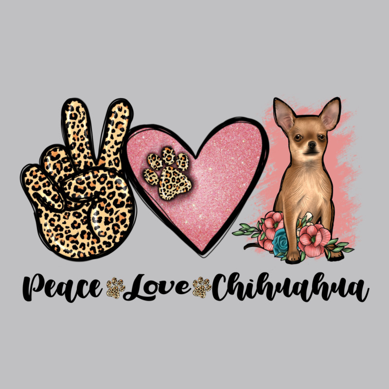 Peace Love Chihuahua Long Sleeve Tee by JahusDesignShop | Teevron