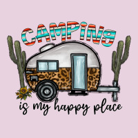 Camping Is My Happy Place Ladies Tee | Teevron