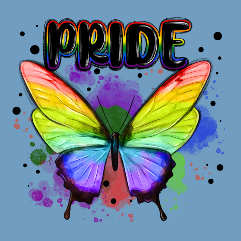 Rainbow Butterfly Pride Lgbtq Urban Heavy Tee by MaliasSmallBusiness | Teevron