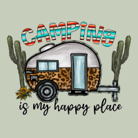 Camping Is My Happy Place Ladies Tee | Teevron