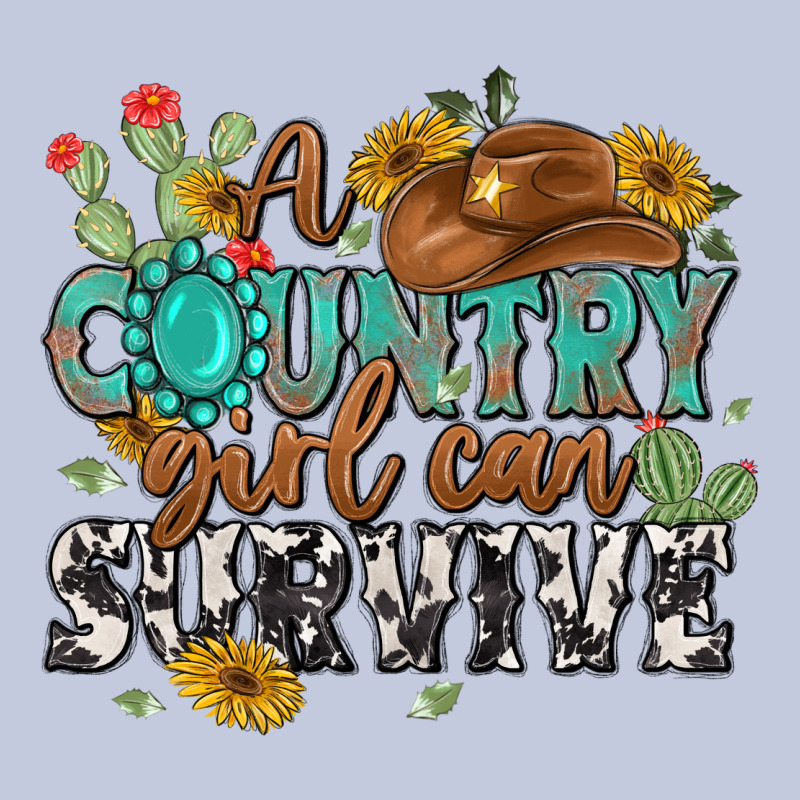 A Country Girl Can Survive Long Sleeve Tee by MaliasSmallBusiness | Teevron