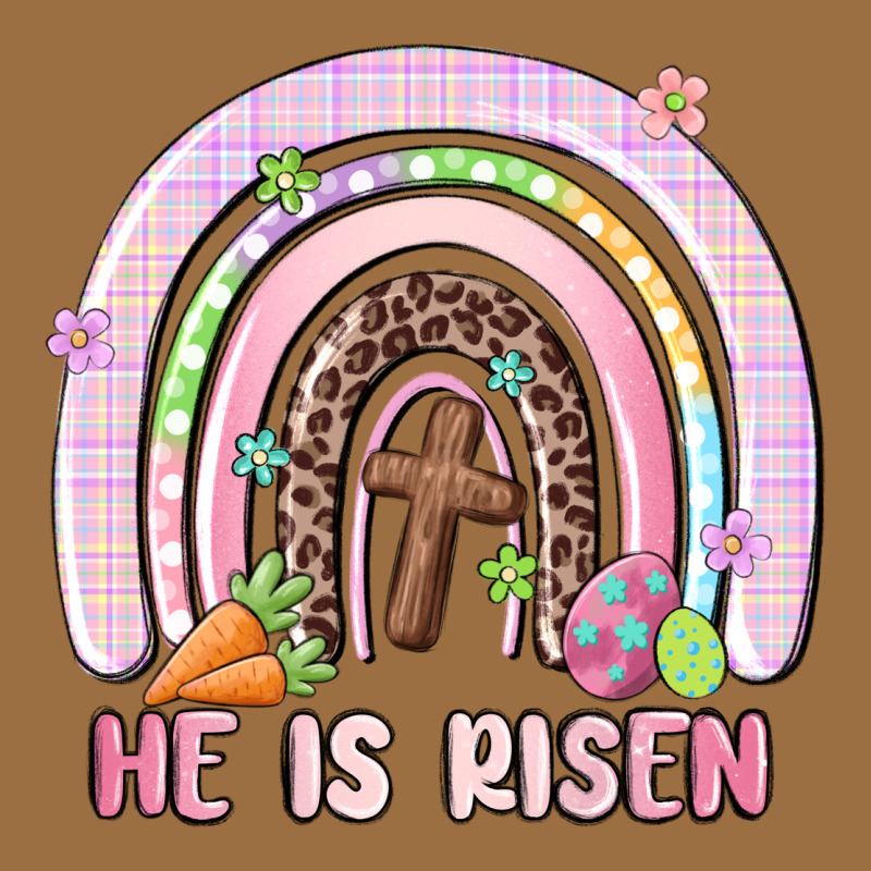 He Is Risen Easter Rainbow Vintage Tee by MaliasSmallBusiness | Teevron