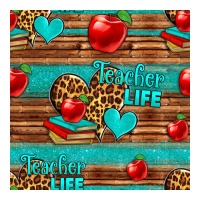 Teacher Life Seamless Pattern Ladies Tee | Teevron