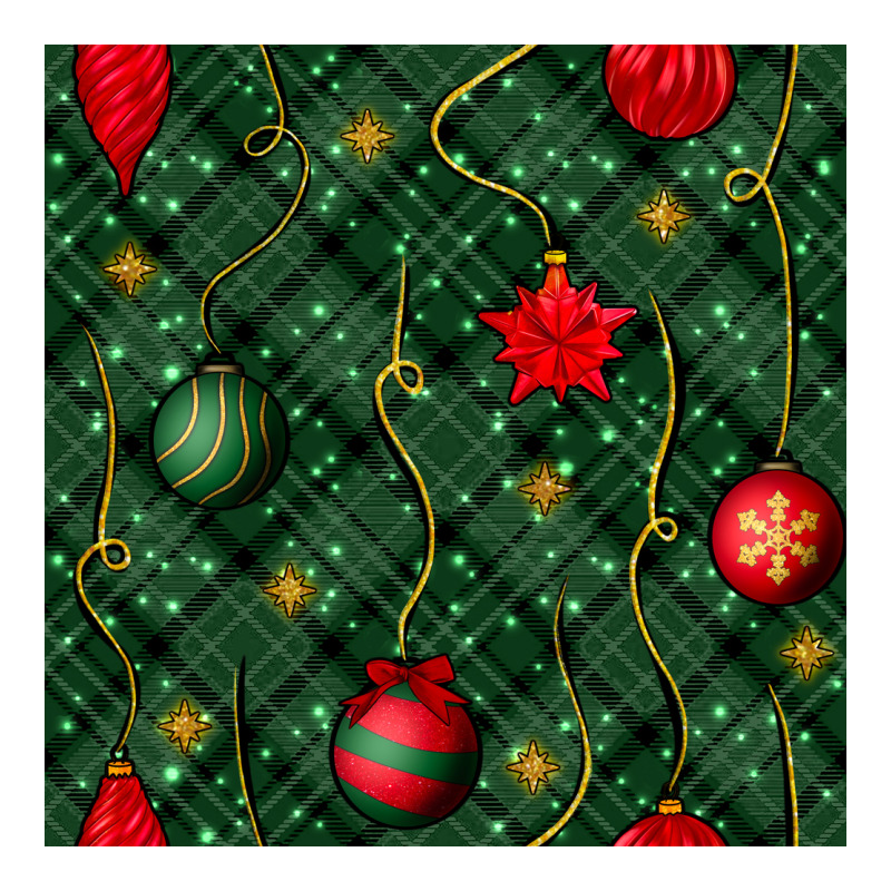 Christmas Ornaments Seamless  Pattern Premium Tee by BundleAndBundleShop | Teevron