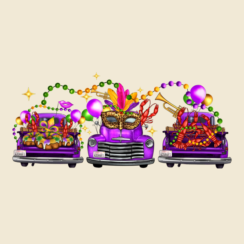 Mardi Gras Farm Trucks Ladies Tee by FaDigitalArtStudio | Teevron