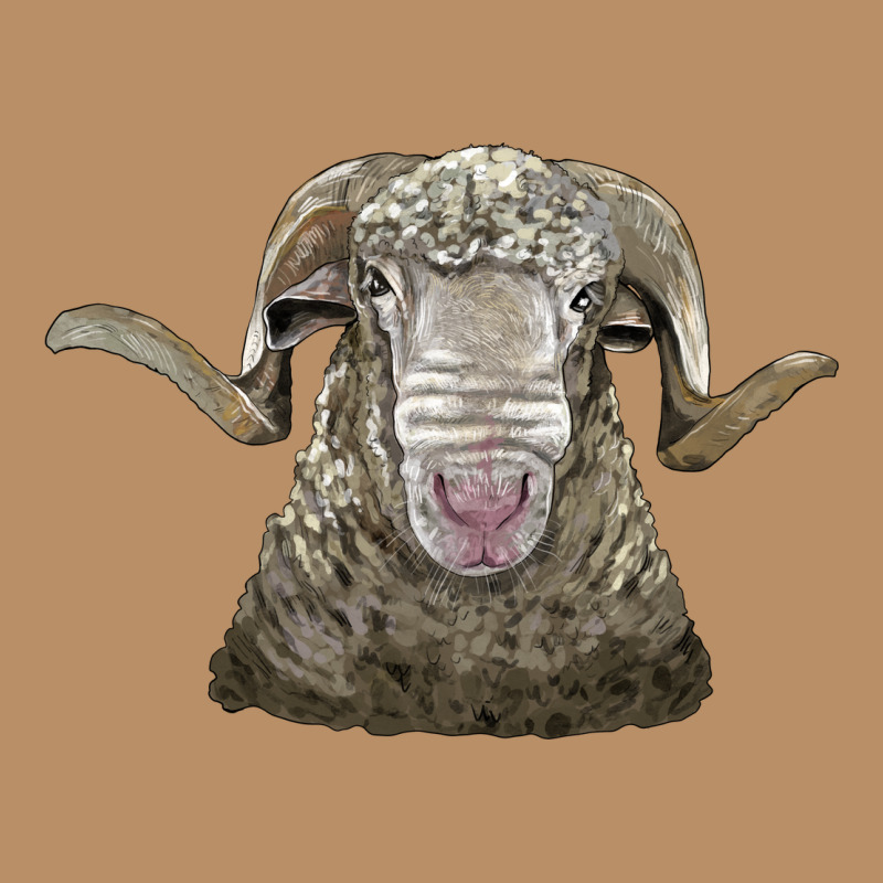 Rambouillet Sheep Head Vintage Hoodie by LillyAllenDesigns | Teevron