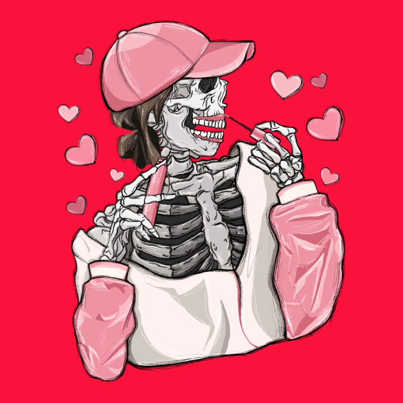 Skeleton Girl Valentine's Day Classic Tee by MaliasSmallBusiness | Teevron