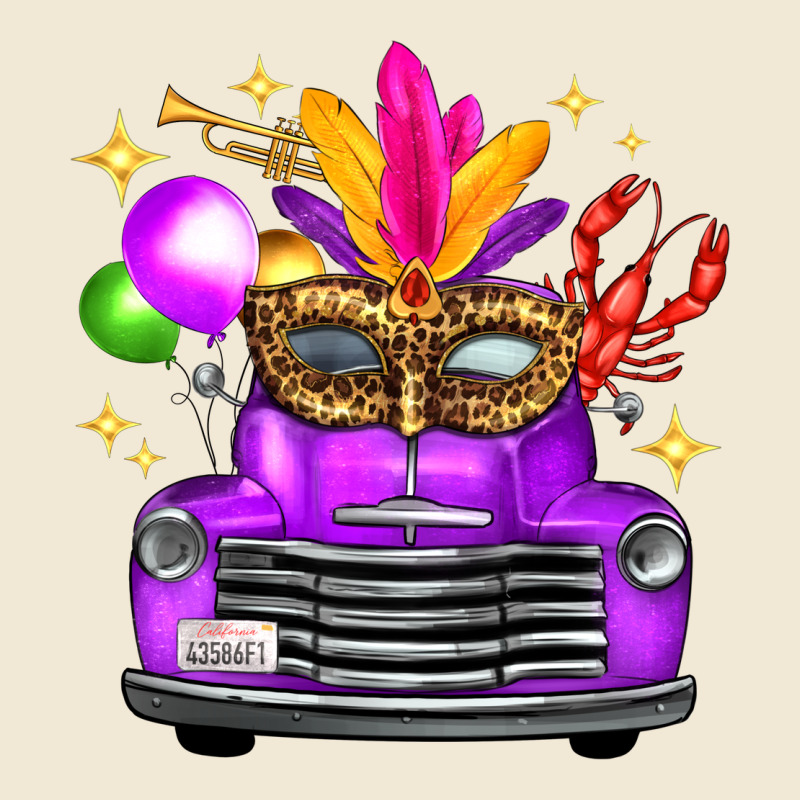 Mardi Gras Truck Leopard Mask Ladies Tee by FaDigitalArtStudio | Teevron