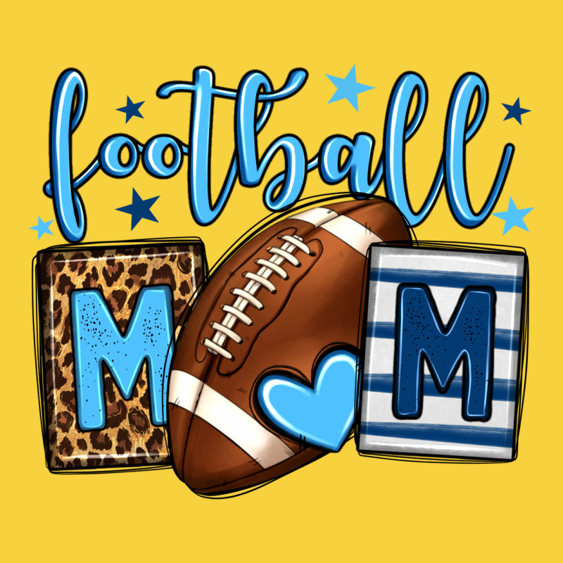 Football Mom Blue Team Color Premium Sweatshirt by HowdyJamesFarm | Teevron