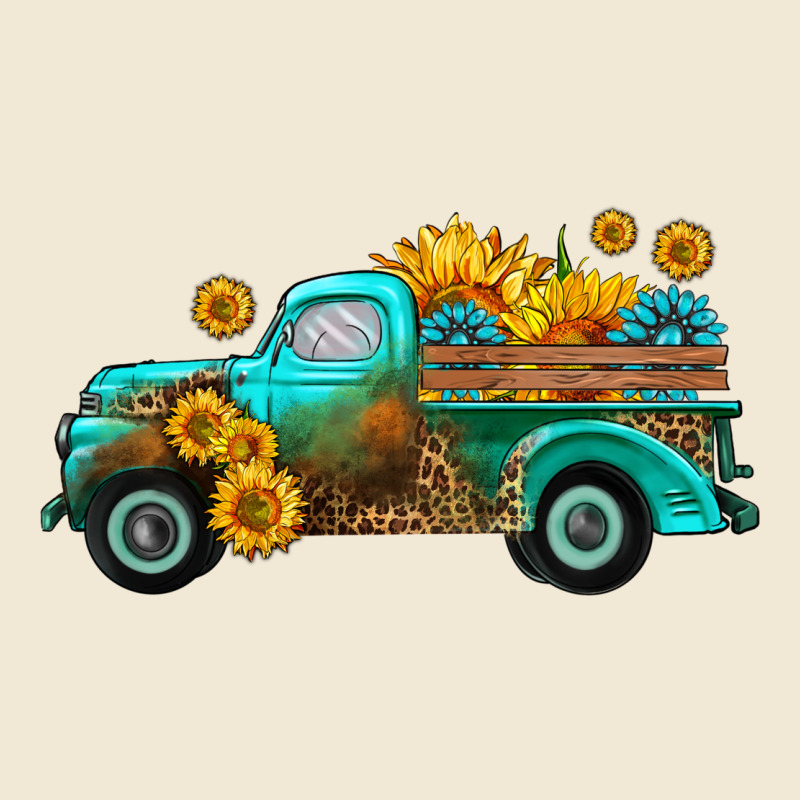 Farm Truck With Sunflower Ladies Tee by HRA Design Shop | Teevron