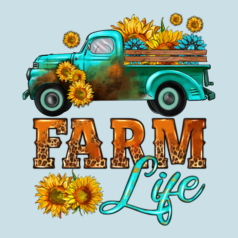 Farm Truck  Farm Life With Sunflower Ladies Tee by HRA Design Shop | Teevron