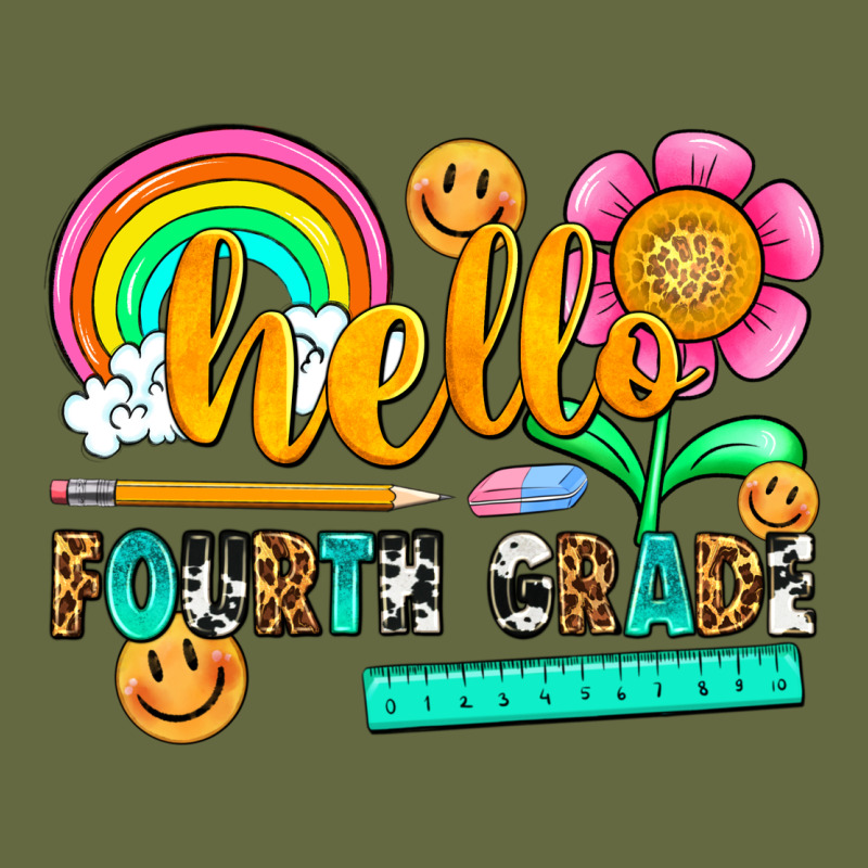 Hello Fourth Grade Long Sleeve Tee by NancyCooperArtShop | Teevron