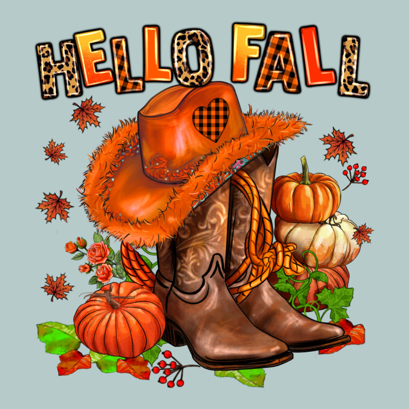 Hello Fall Pumpkins  Cowgirl  And Roses Heavy Core Tee by AdoDesignShop | Teevron