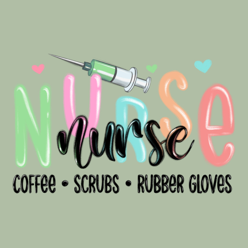Coffee Scrubs Rubber Gloves Nurse Urban Heavy Tee by MaliasSmallBusiness | Teevron