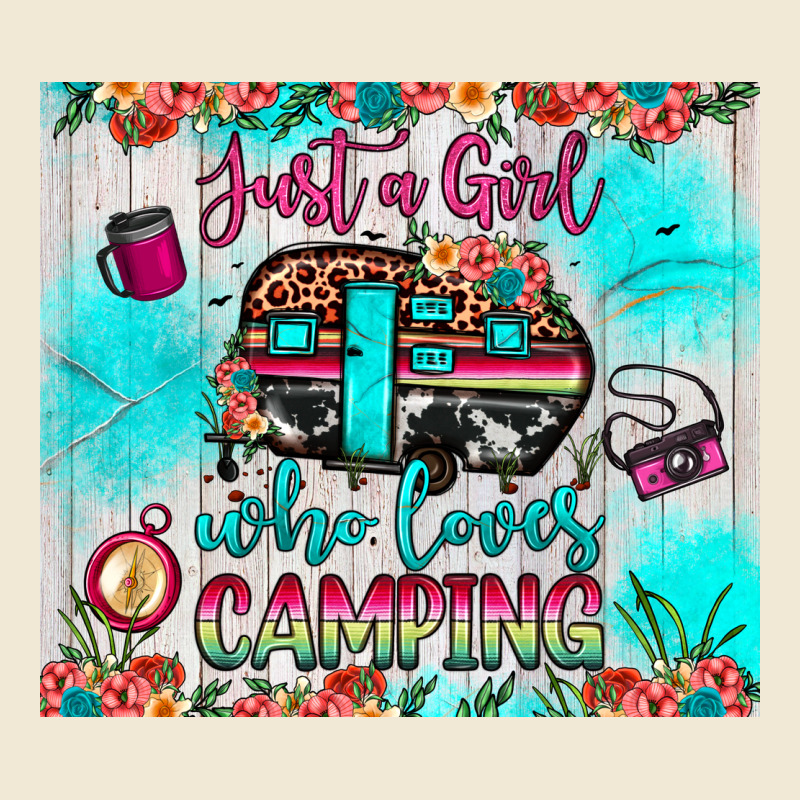 Just A Girl Who Loves Camping Premium Tee by JahusDesignShop | Teevron