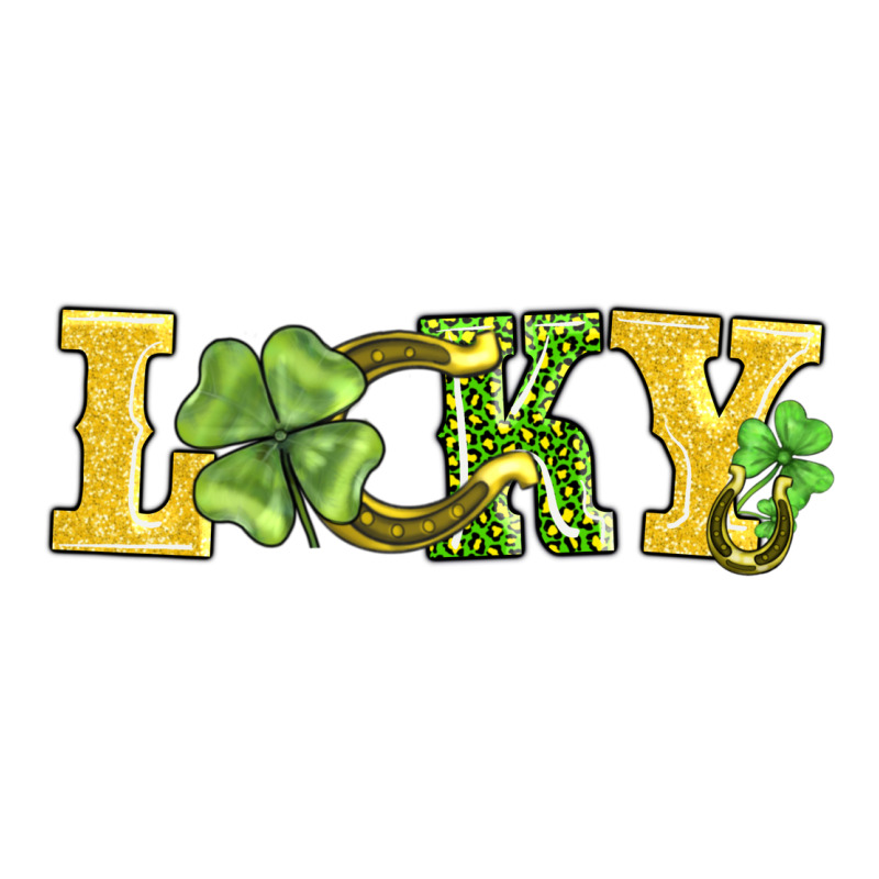 Lucky Horseshoe And Four Leaf Clover Urban Heavy Tee by AdoDesignShop | Teevron