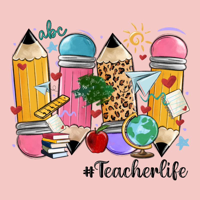 Teacher Life Pencils Urban Heavy Tee by MaliasSmallBusiness | Teevron