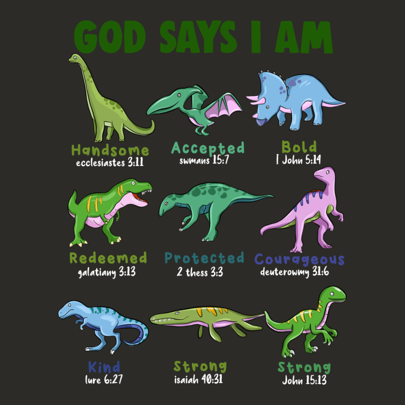 God Says I Am Dinosaurs Heavy Core Tee by JahusDesignShop | Teevron