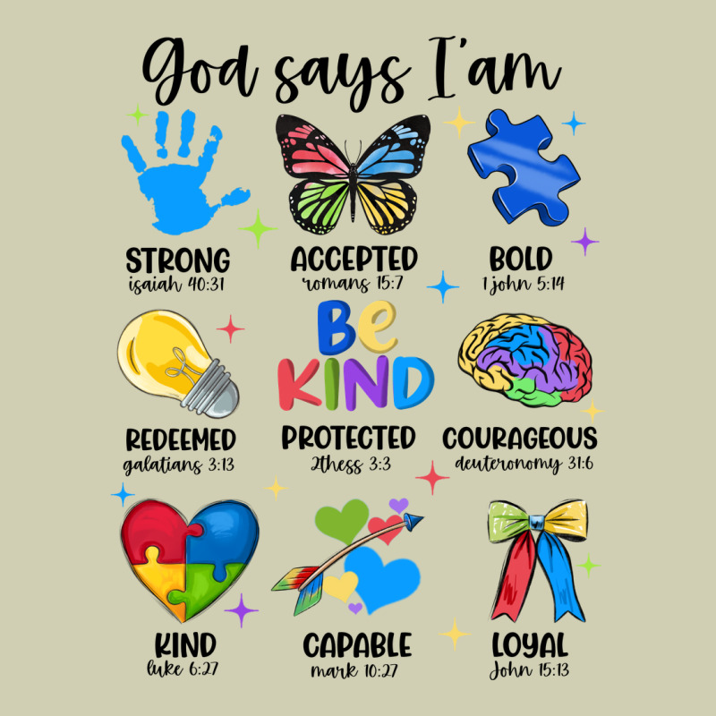 God Says I Am Autism Heavy Core Tee by JahusDesignShop | Teevron