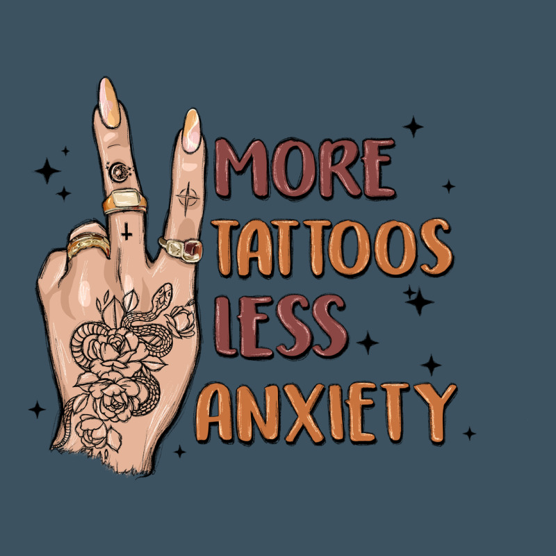 More Tattoos Less Anxiety Urban Heavy Tee by MaliasSmallBusiness | Teevron