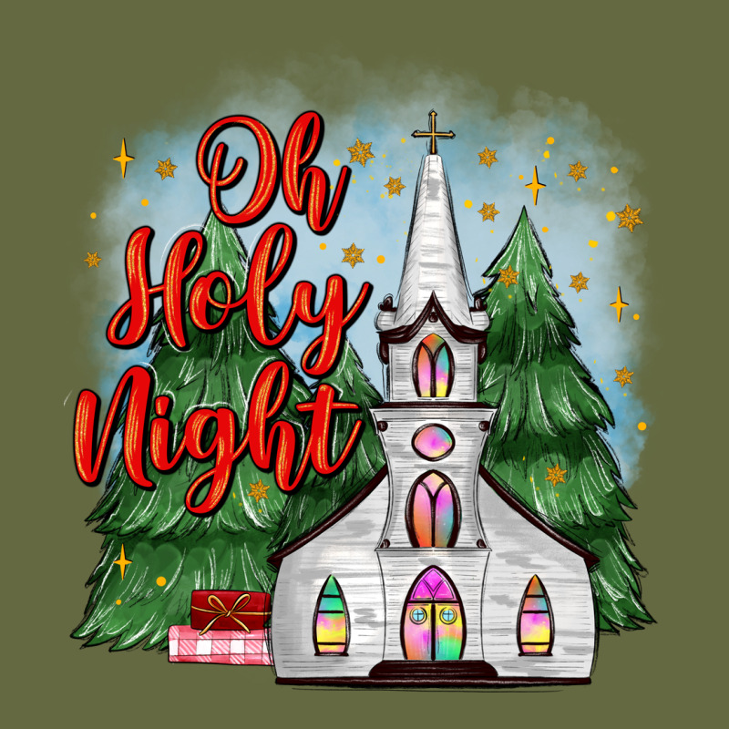 Christmas Church Oh Holy Night Long Sleeve Tee by MaliasSmallBusiness | Teevron