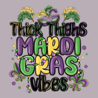 Thick Thighs Mardi Gras Vibes Vintage Tee | Teevron