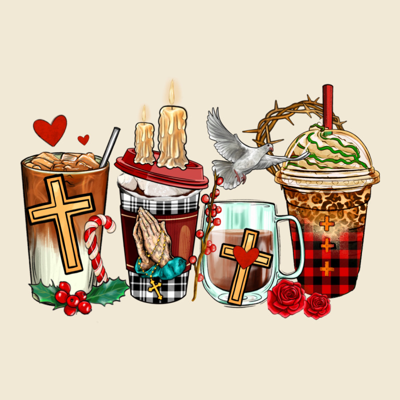 Religious Coffee Cups Premium Tee by AdoDesignShop | Teevron