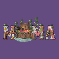 Mama With Bear And Daisy Vintage Hoodie | Teevron