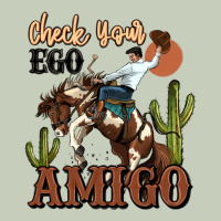 Check Your Ego Amigo Rodeo Cowboy Long Sleeve Tee | Teevron