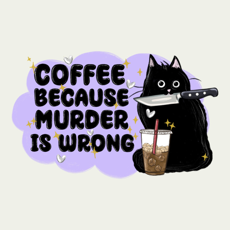 Coffee Because Murder Is Wrong Urban Heavy Tee by MaliasSmallBusiness | Teevron