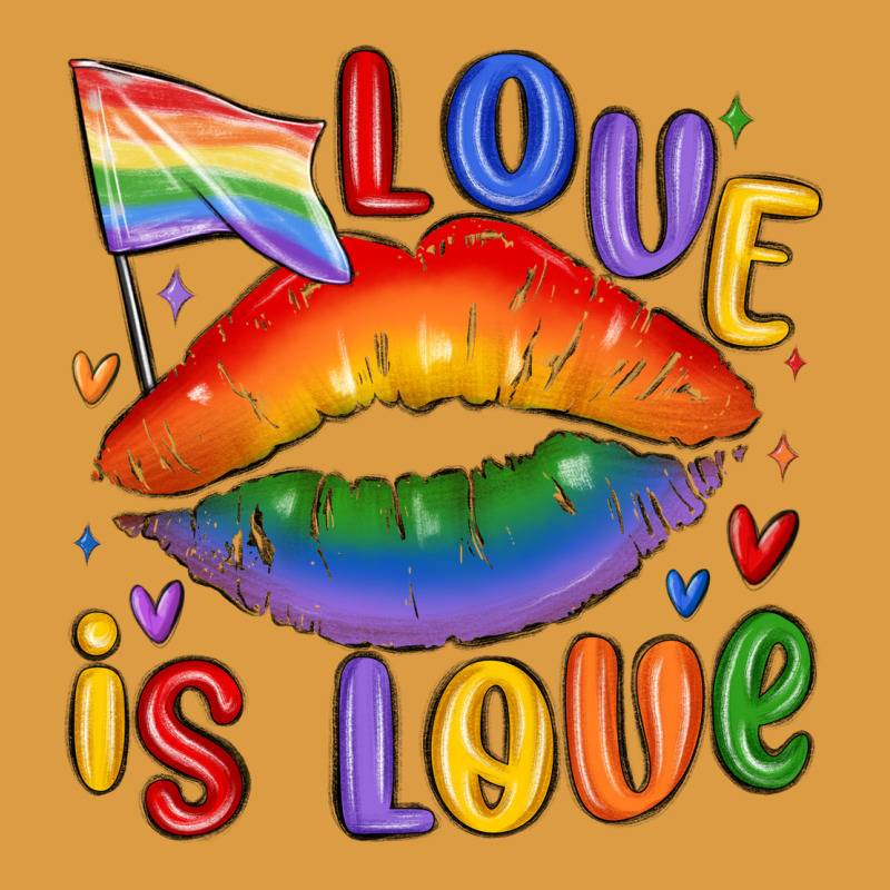 Love Is Love Lips Urban Heavy Tee by MaliasSmallBusiness | Teevron