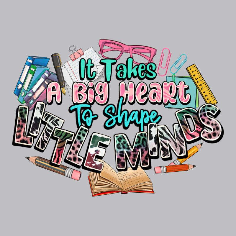 It Takes A Big Heart To Shape Little Mind Teacher Long Sleeve Tee by NancyCooperArtShop | Teevron