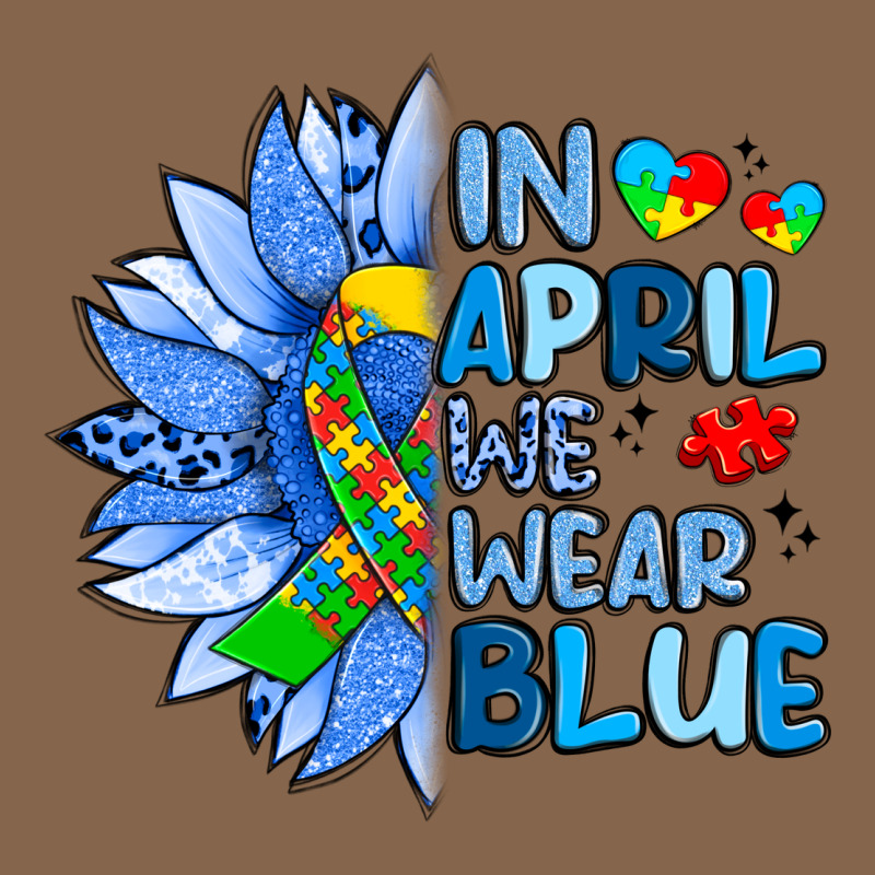 In April We Wear Blue Sunflower Premium Tee by Artiststas | Teevron