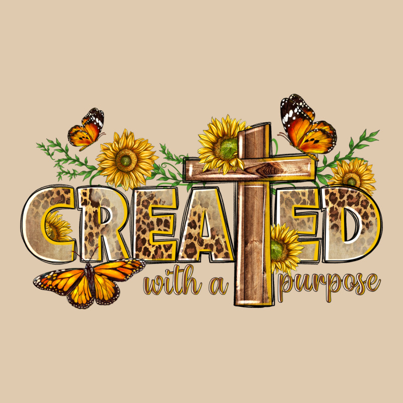 Created With A Purpose With Sunflower And Butterfl Heavyweight Sweatshirt by NancyCooperArtShop | Teevron