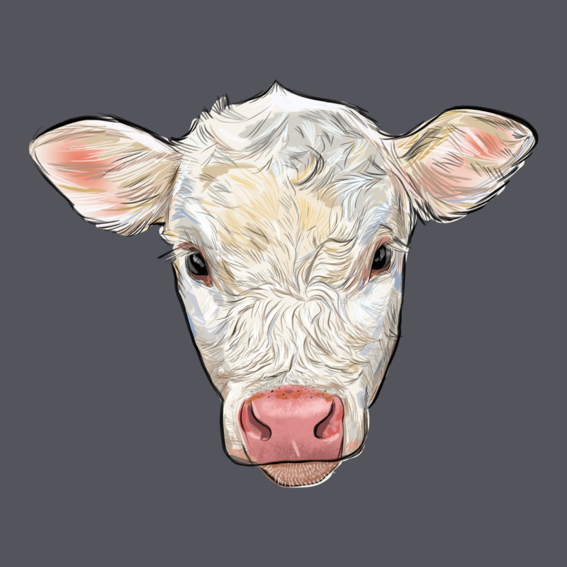 Charolais Calf Face Vintage Hoodie by LillyAllenDesigns | Teevron