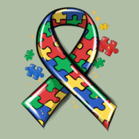 Autism Puzzle Ribbon Urban Heavy Tee | Teevron