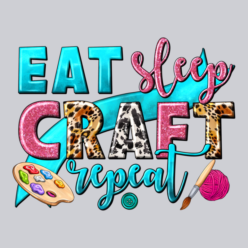 Eat Sleep Craft Repeat Heavyweight Sweatshirt by NancyCooperArtShop | Teevron