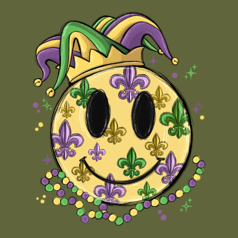 Smiley Face Mardi Gras Classic Tee by MaliasSmallBusiness | Teevron