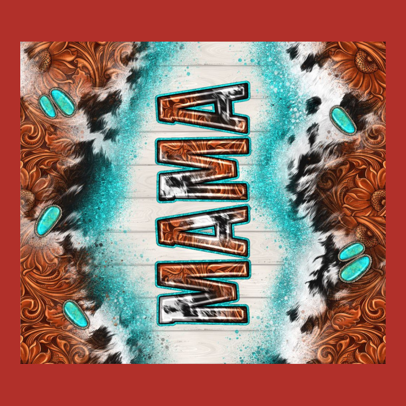 Tooled Leather And Cowhide Mama Premium Hoodie by TumblerDesignByShophia | Teevron