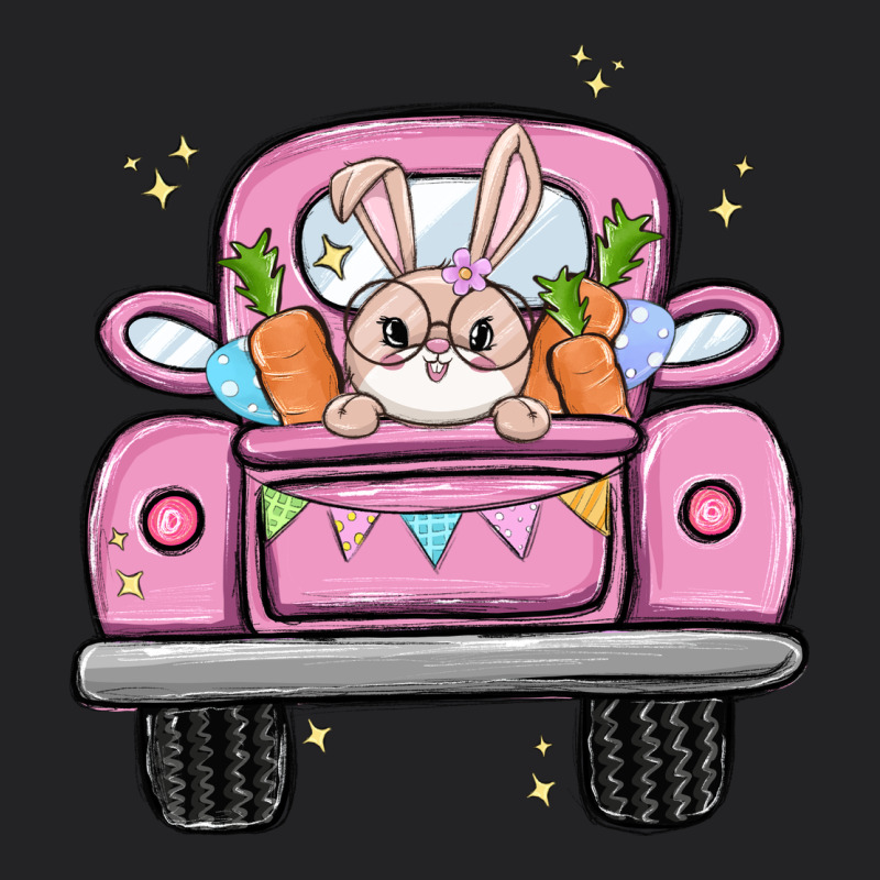 Easter Bunny And Truck Vintage Tee by MaliasSmallBusiness | Teevron