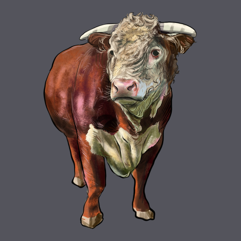 Hereford Bull Face Vintage Hoodie by LillyAllenDesigns | Teevron